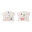 Play Hollywood Invocation Of My Demon Brother Multi‑Color Doodle‑Collage Front‑Back Cropped Boxy Short‑Sleeve Tee
