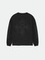 RHUDE Cross Symbol Back Print Hoodie Black