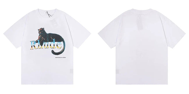 Rhude Leopard Graphic Short Sleeve Tee Hover Image