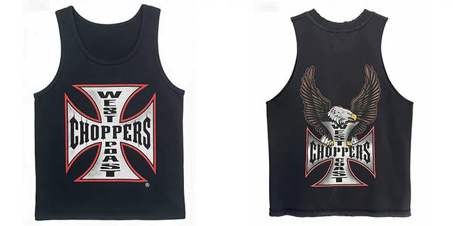 West Coast Choppers Eagle Cross Dual‑Side Graphic Tank Top Hover Image