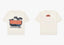 **Rhude Black Hills Derby Eagle Graphic Dual‑Sided Oversized T‑Shirt Off‑White