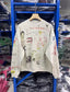 Play Hollywood Vintage‑Wash Cream Cropped Oversized Hoodie（副本）