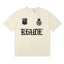 Rhude Gothic Crest Badge Logo Oversized Tee Cream