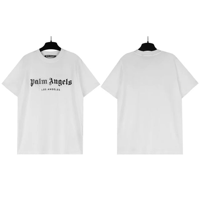 Palm Angels Los Angeles Spray Logo T-Shirt - White Hover Image