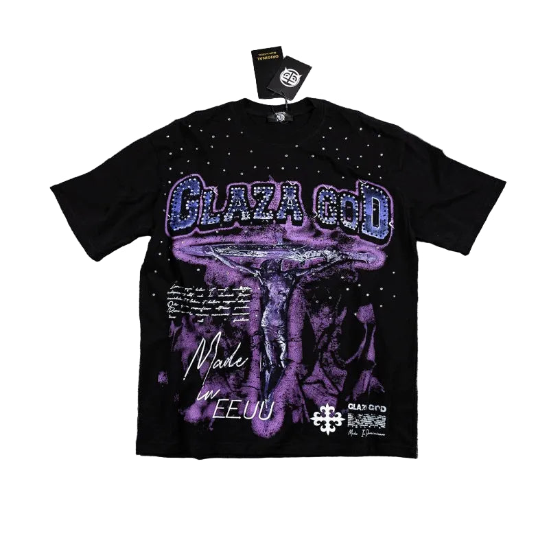 Glazagod Crucifixion -Vol. 5-  T-Shirt Oversized-BLACK