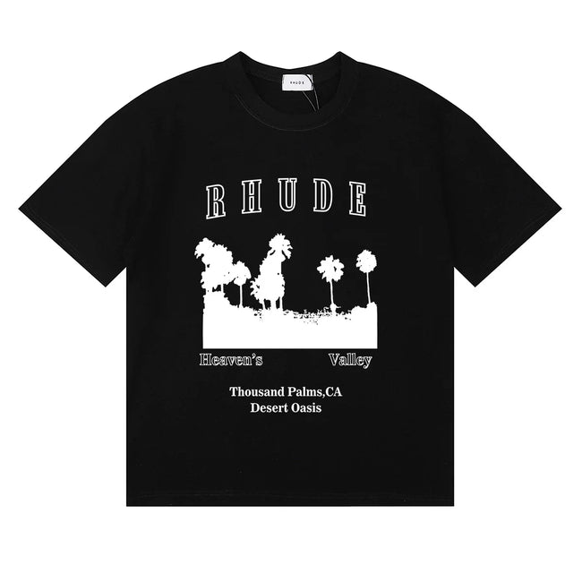 Rhude Men Desert Oasis Thousand Palms CA Boxy Fit Streetwear Tee Hover Image