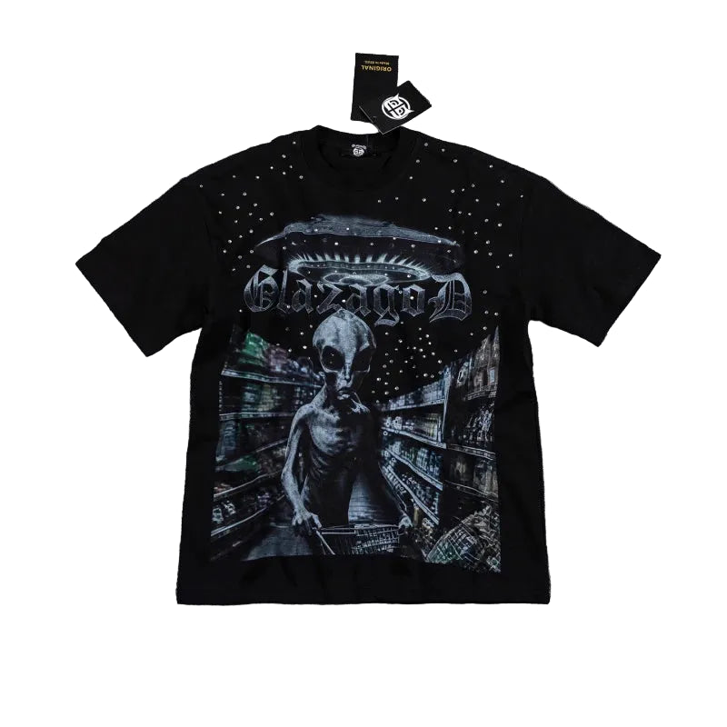Glazagod Alien - Heavyweight Terry Oversized Tee