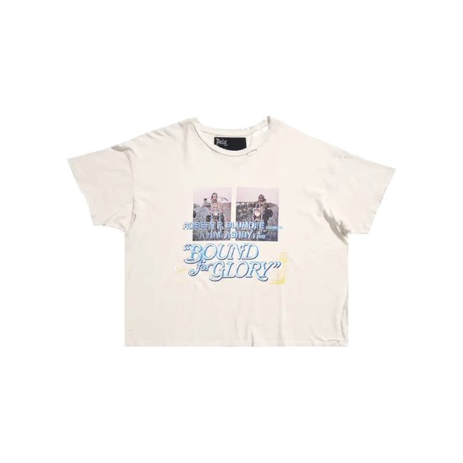 Play Hollywood Bound For Glory Vintage Movie‑Poster Photo‑Print Cropped Boxy Short‑Sleeve Tee Hover Image