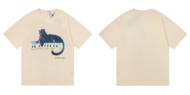Rhude Leopard Graphic Short Sleeve Tee Hover Image