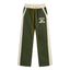 RHUDE East Hampton Color‑Block Wide Leg Sweatpants Olive Green