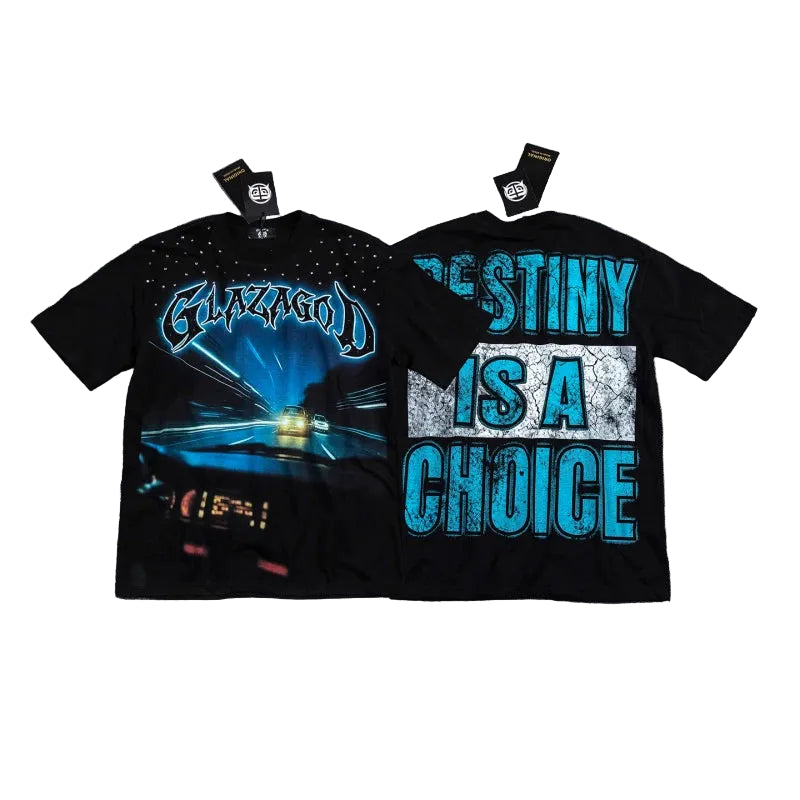 Glazagod Light Speed - Heavyweight Terry Oversized Tee