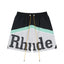 Rhude Color Block Logo Nylon Shorts