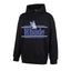 RHUDE Eagle Striped Logo Hoodie Black