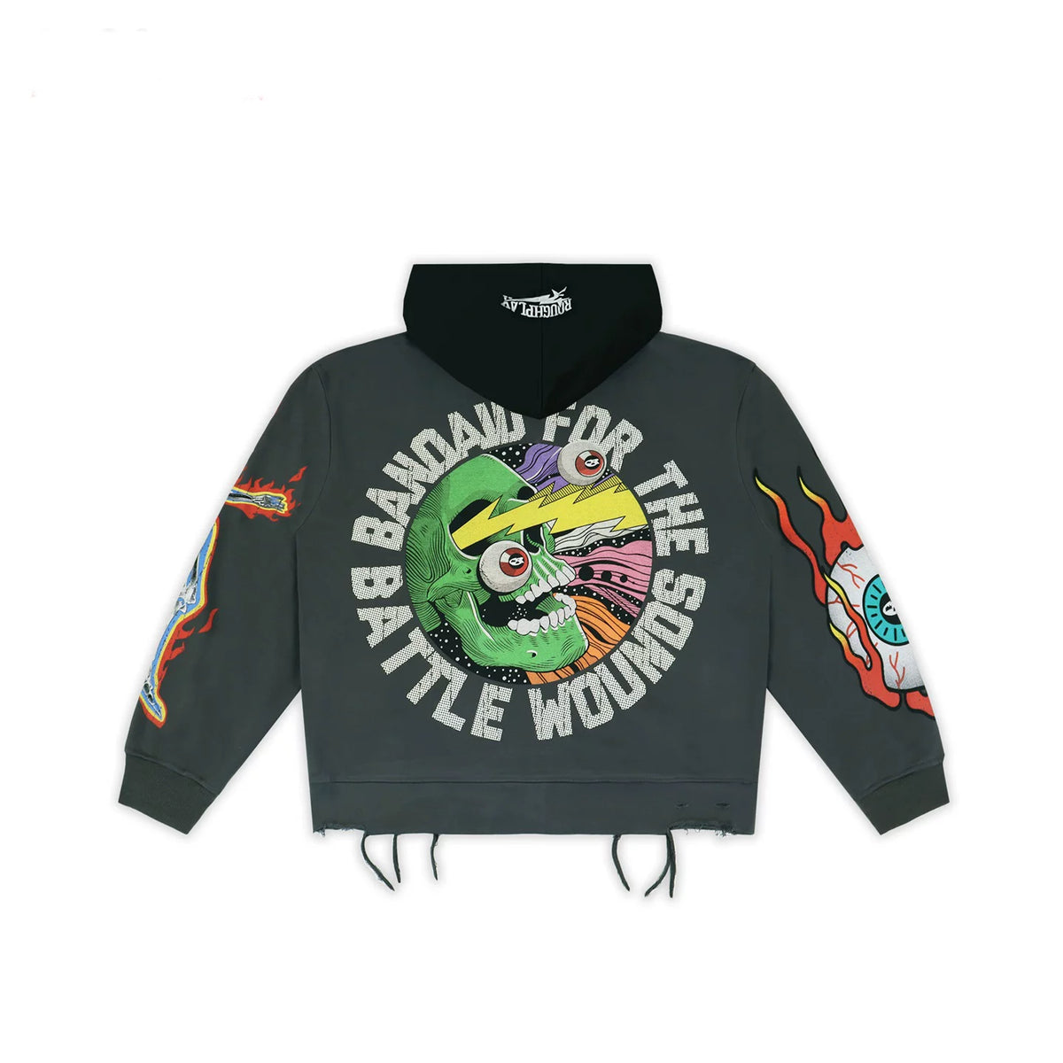 Roughplay Graphic Zip‑Up Hoodie