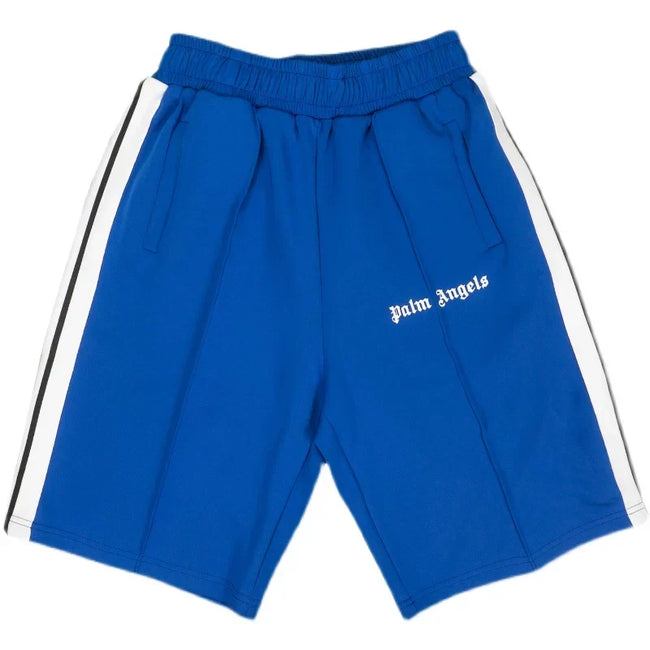 Palm Angels Classic Track Shorts - Blue/White Hover Image