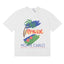Rhude Monte Carlo Hotel Casino Palm Tree Vintage White Oversized T‑Shirt