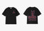 Rhude Sen Rhudes Arrow Slogan Dual‑Sided Oversized T‑Shirt Black