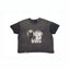 Play Hollywood Toto Chain‑Heart Dog‑Collage Patch‑Pocket Color‑Block Cropped Boxy Short‑Sleeve Tee