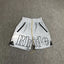 Rhude Silver Reflective Big Logo Nylon Shorts
