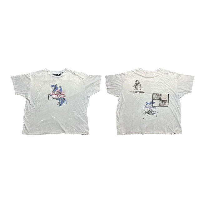 Play Hollywood The American Dreamer Cowboy Horse Front‑Back Dual‑Print Cropped Boxy Short‑Sleeve Tee Hover Image