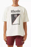 Rhude Menthol Blend Patch Crest Oversized T‑Shirt Off‑White