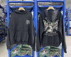 West Coast Choppers Skull Cross Dual‑Side Vintage Wash Pullover Hoodie Black