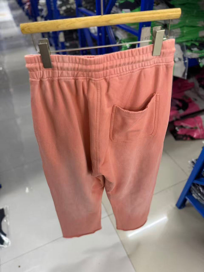 Play Hollywood Vintage‑Wash Dusty Pink Wide Leg Sweatpants Main Image