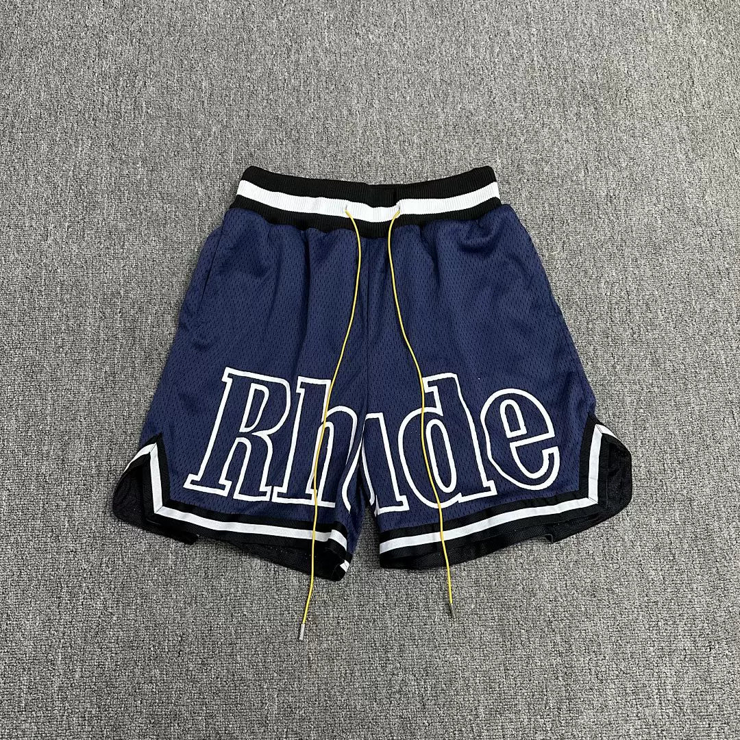 Rhude Big Logo Mesh Basketball Shorts