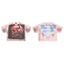 ROUGHPLAY Pink Tie‑Dye Boxy Cropped T‑Shirt