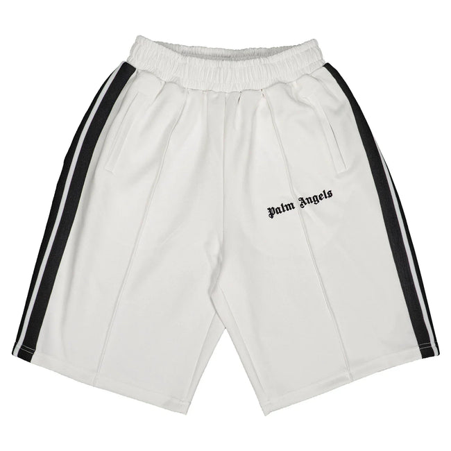 Palm Angels Classic Track Shorts - White/Black Hover Image