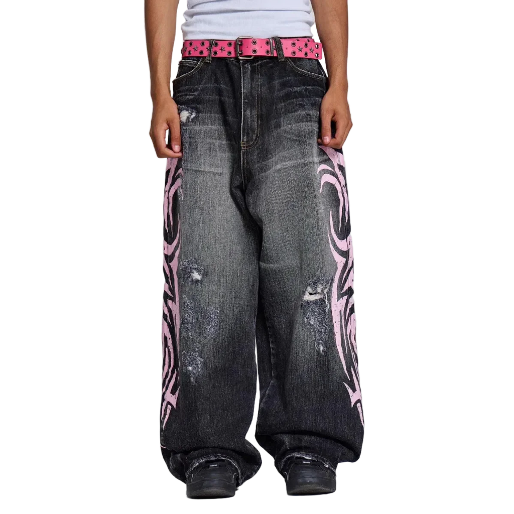 Pink Graphip Jeans