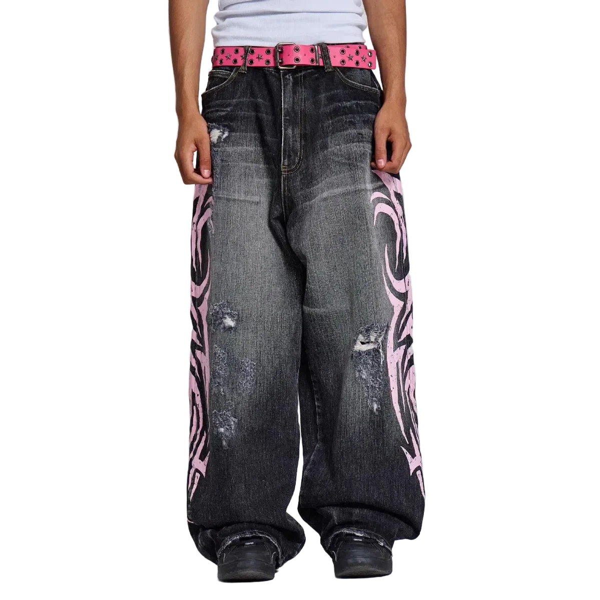 Pink Graphip Jeans