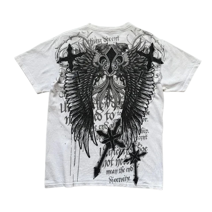 Gothic Angel Cross T-shirt