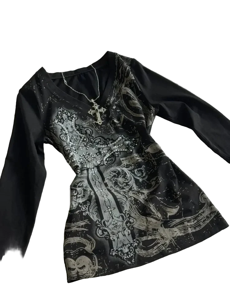 Black Printed Shirt