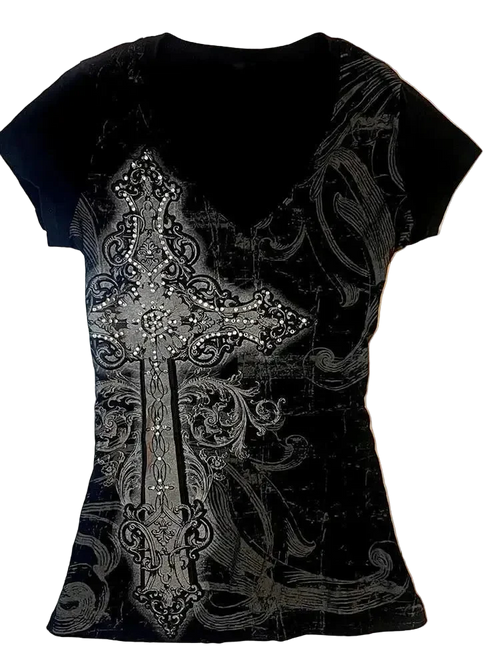 Black Printed T-shirt