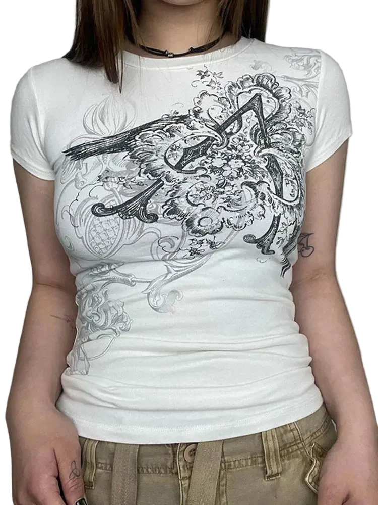 Graphic Crop Top