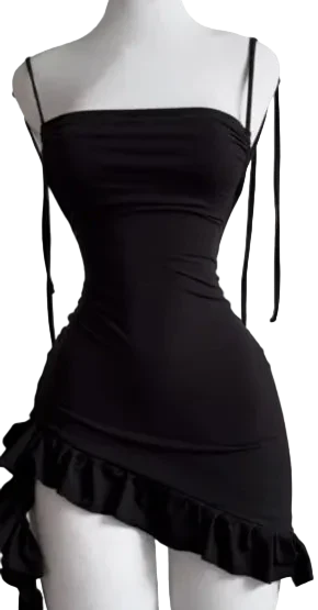 Backless Lace up Dress