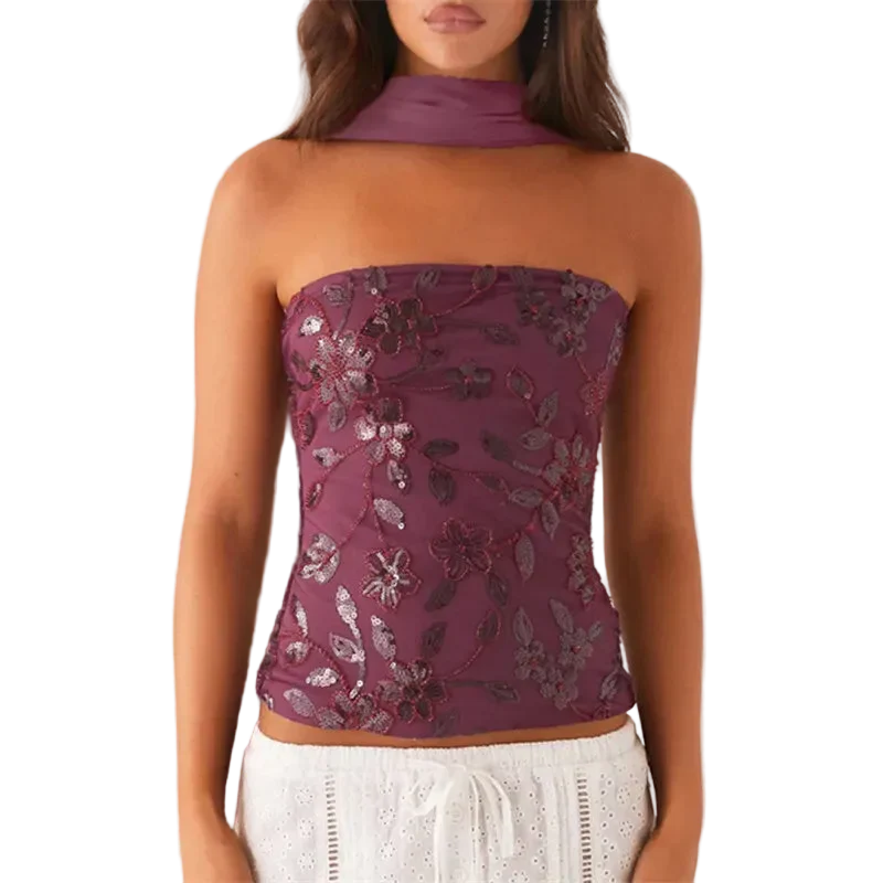 Sequin Tube Top