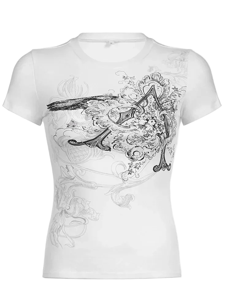 Graphic Crop Top