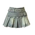 Belt Denim Skirt