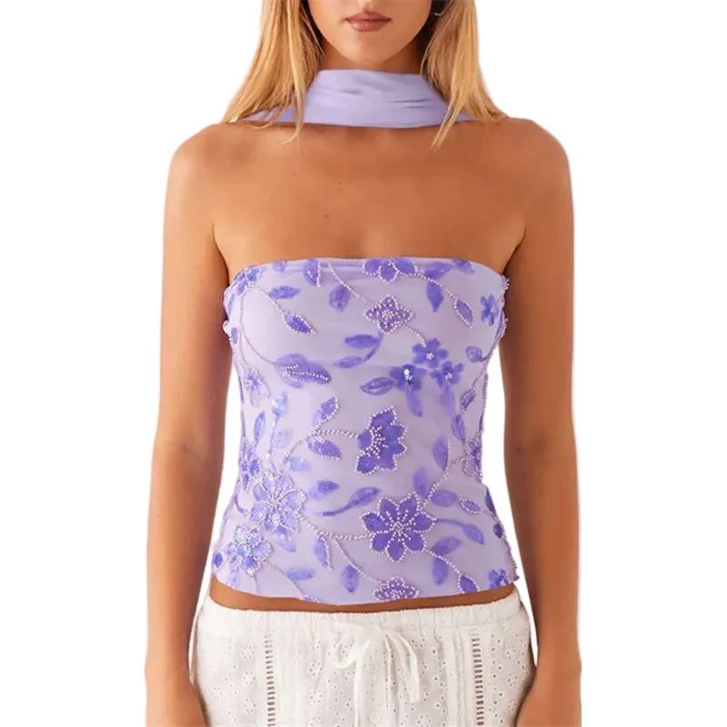 Sequin Tube Top