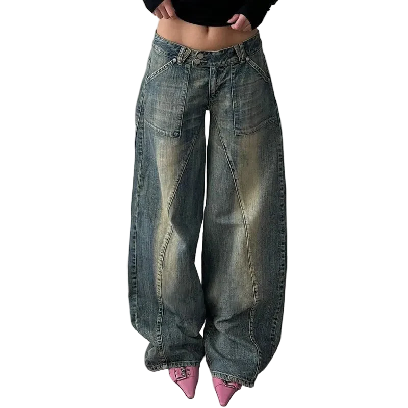 Washed Loose Jeans