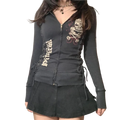 2000s Zip Up Top