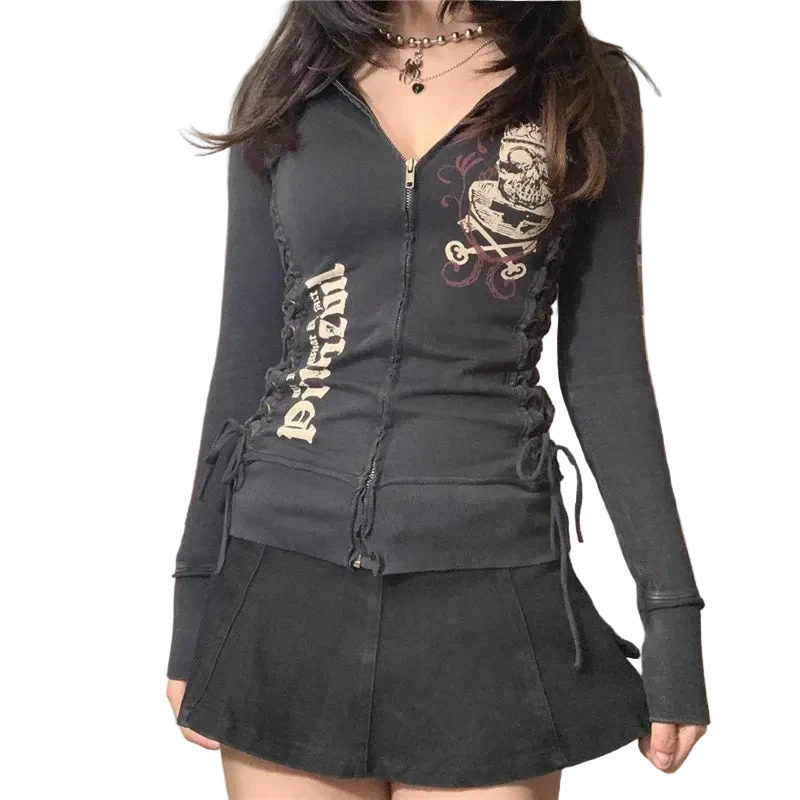 2000s Zip Up Top