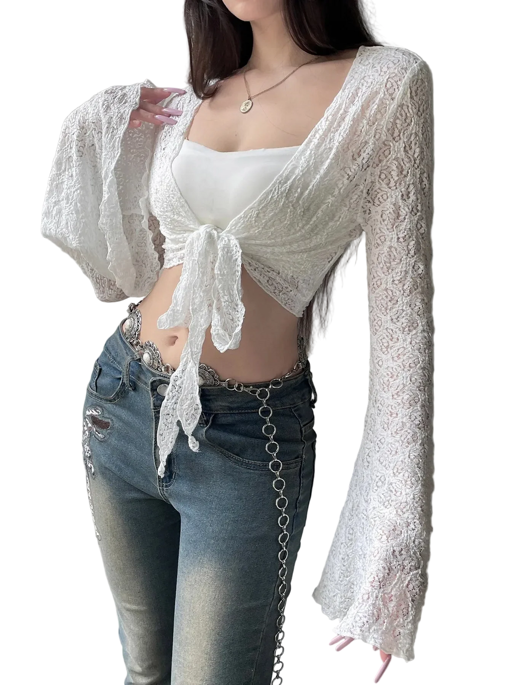 Y2K Flared Cardigan