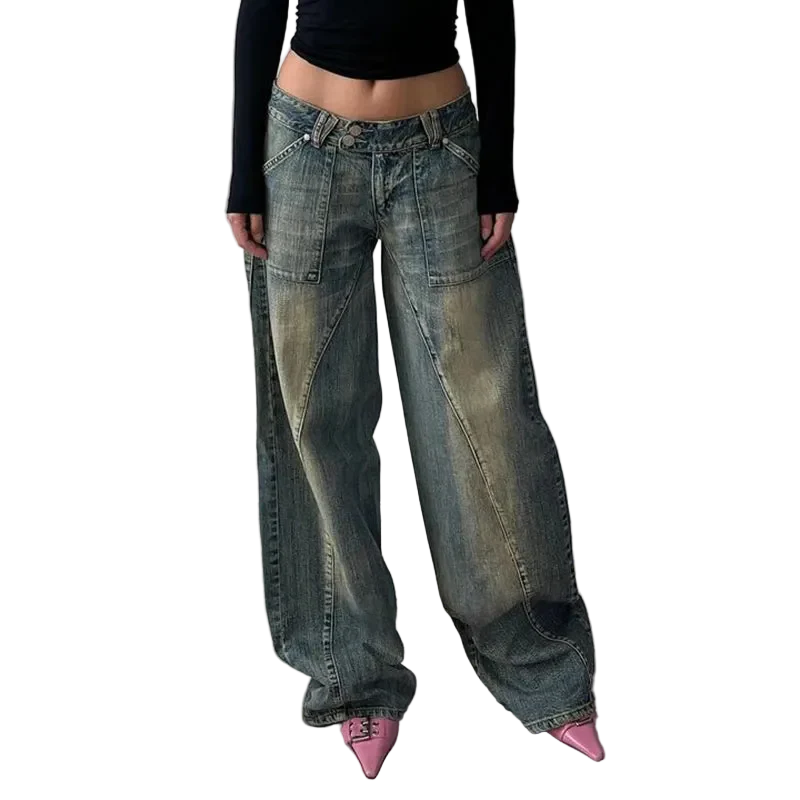 Washed Loose Jeans