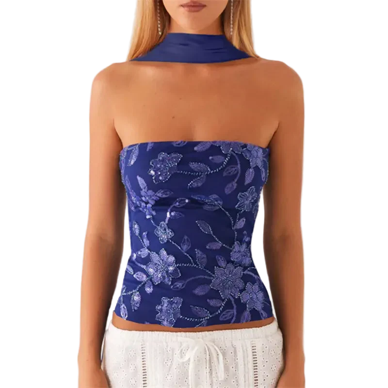 Sequin Tube Top