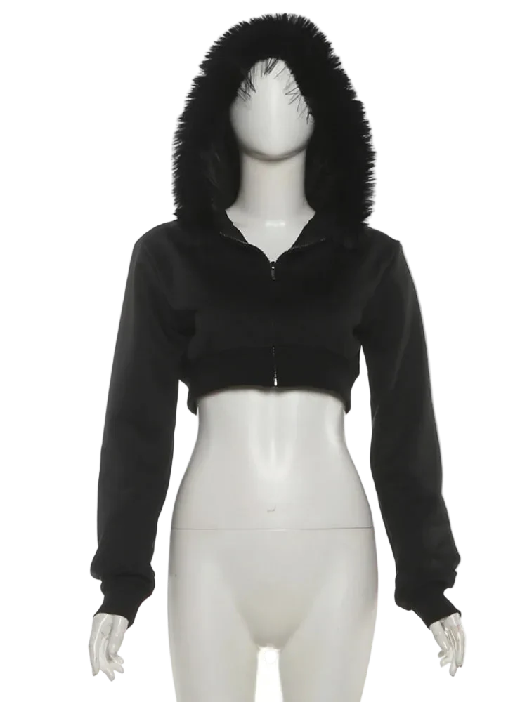 Furry Short Hoodie