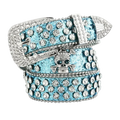 Rhinestone Skull Belt