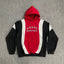 Rhude Basketball Red Black Color Block Hoodie
